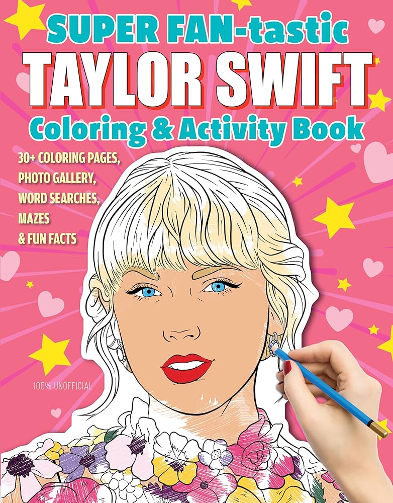 AB: Super Fan-Tastic Taylor Swift Colouring & Activity Book - Ages 8+