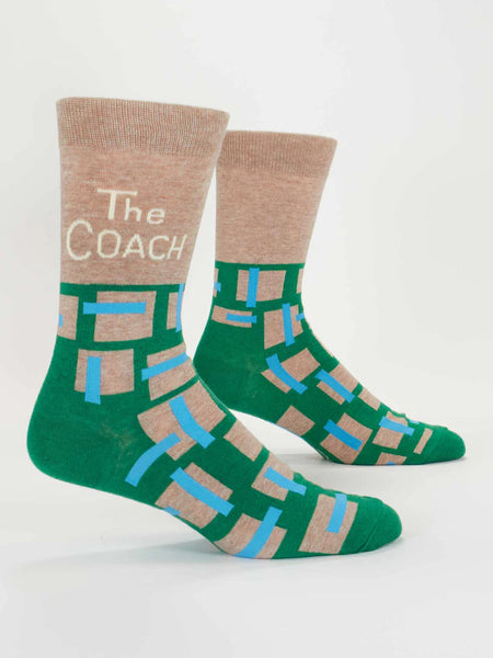 Blue Q: Men's Crew Socks the Coach - Size 7-12