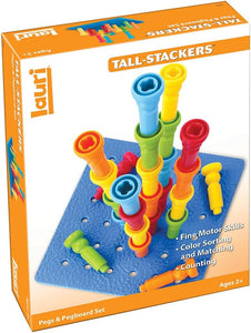 Tall Stacker Pegs Building Set - Ages 3+