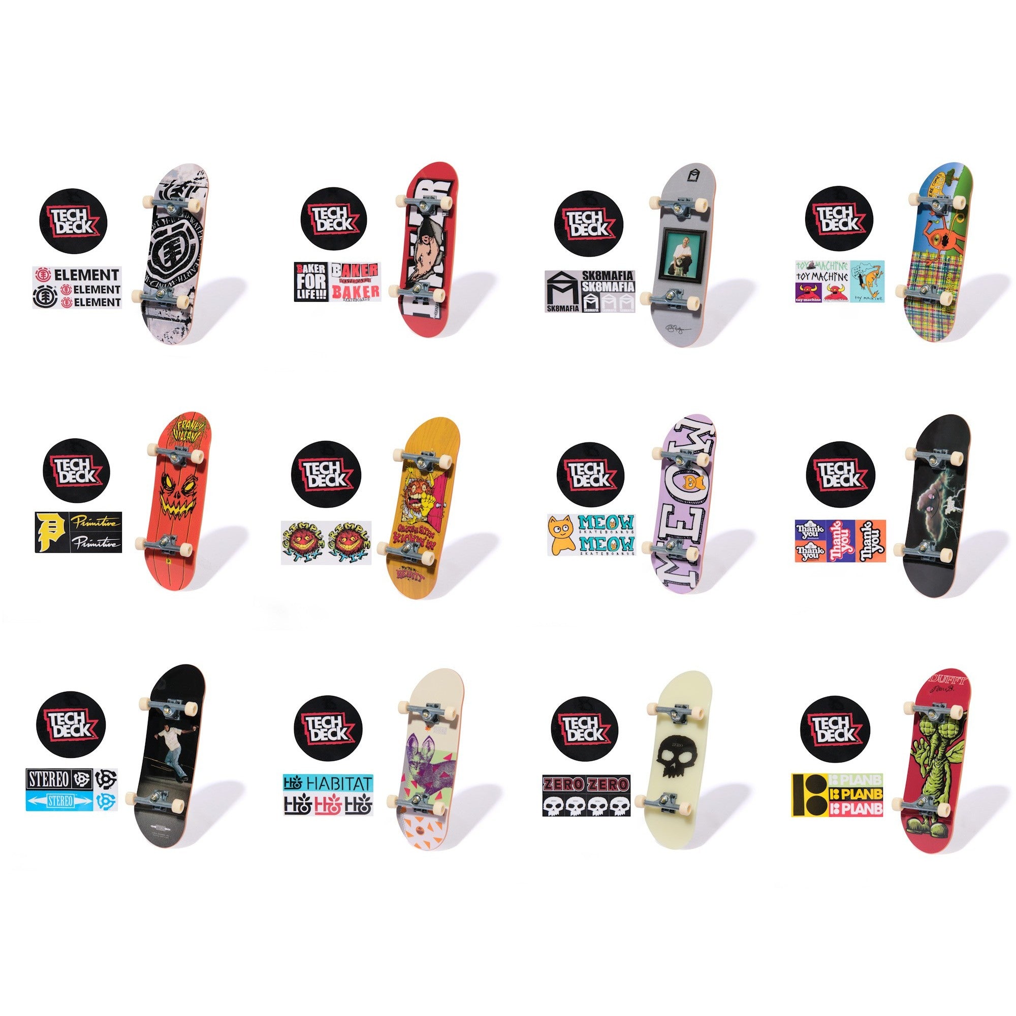 Tech Deck: 96mm Flat Finger Skateboard Single Pack - Ages 6+
