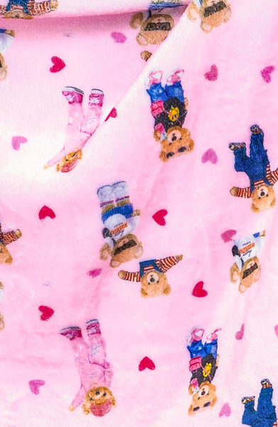 Plush Pants: Pink Teddy Bears - Multiple Sizes Available