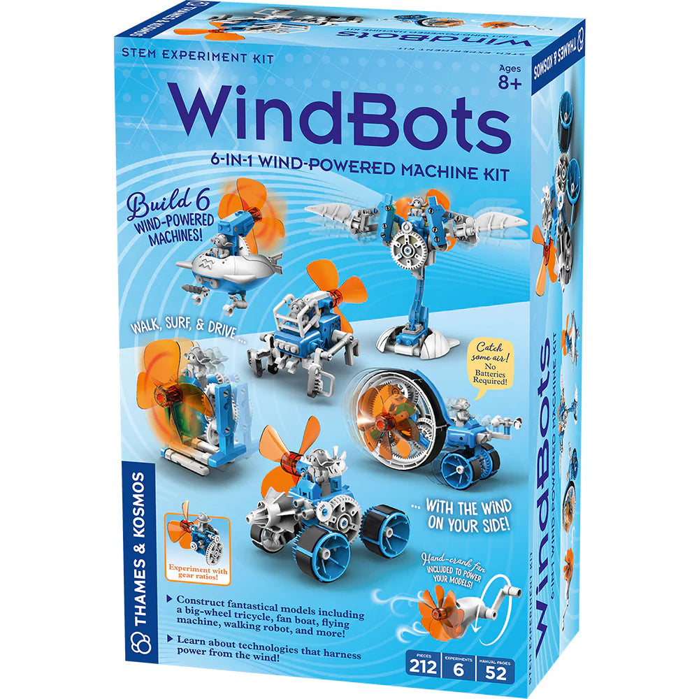 WindBots: 6-in-1 Wind-Powered Machine Kit - Ages 8+
