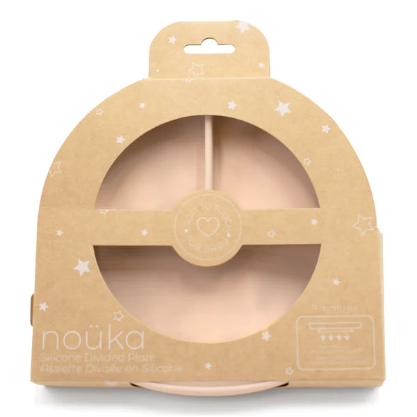 Noüka: Silicone Divided Suction Plate: Multiple Colours Available - Ages 9mths+