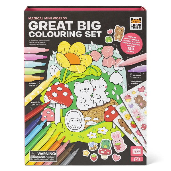 Great Big Colouring Set Magical Mini Worlds - Tiger Tribe