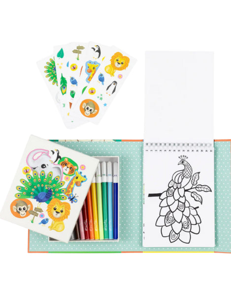 TT: Colouring Set -Zoo - Ages 4+