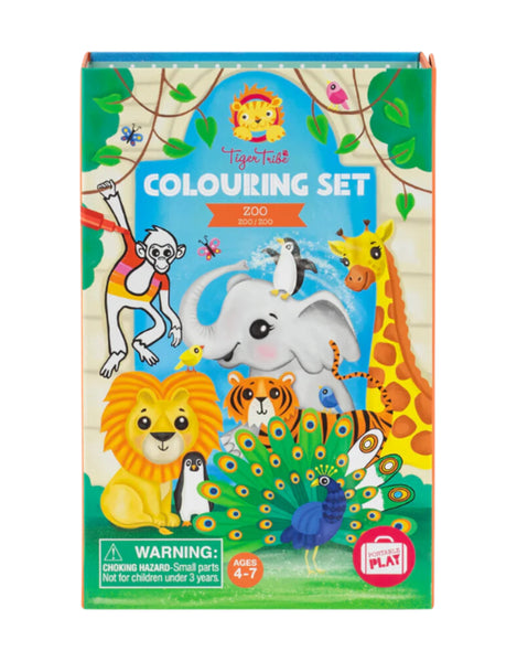 TT: Colouring Set -Zoo - Ages 4+