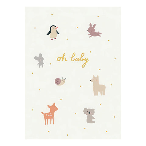 GC: Baby Card - Little Friends - Blank Card