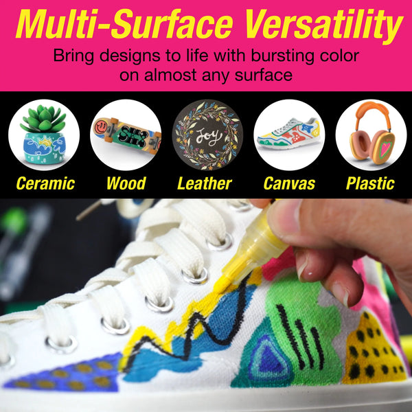 FC: Black Edition 4 Shake & Paint Acrylic Markers - Neon - Ages 13+