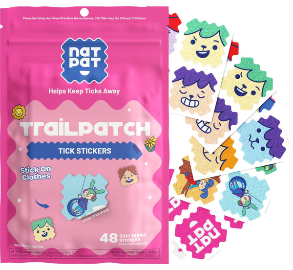 NatPat: Trail Patch Tick Repellent Stickers - Ages 0+