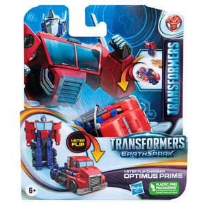 Transformers: Earthspark 1-Step Flip Changer Optimus Prime - Ages 6+