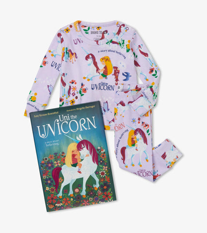 Books to Bed: Uni the Unicorn Book and Pajama Set - Multiple Sizes Available