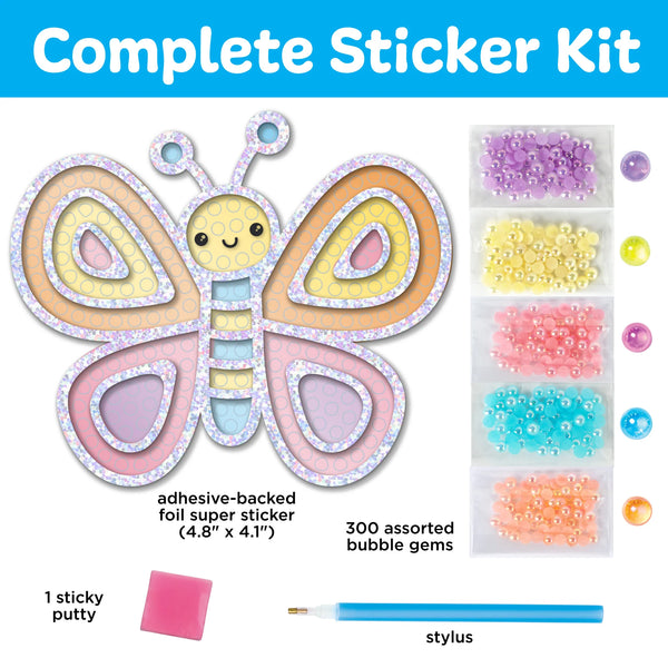 Creativity for Kids: Bubble Gems Super Sticker Butterfly - Ages 6+