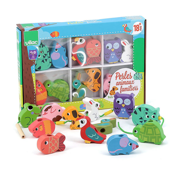 Vilac: Pets Bead Set Large - Ages 18mths+