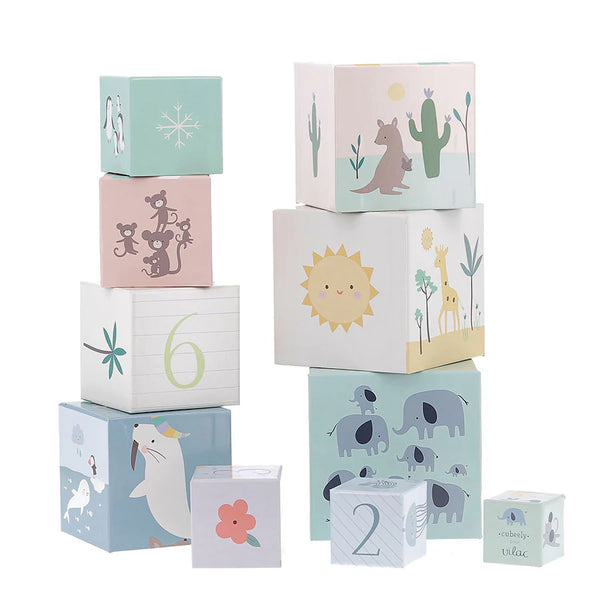 Vilac: Animals Nesting Cubes by Sarah Betz - Age 2+