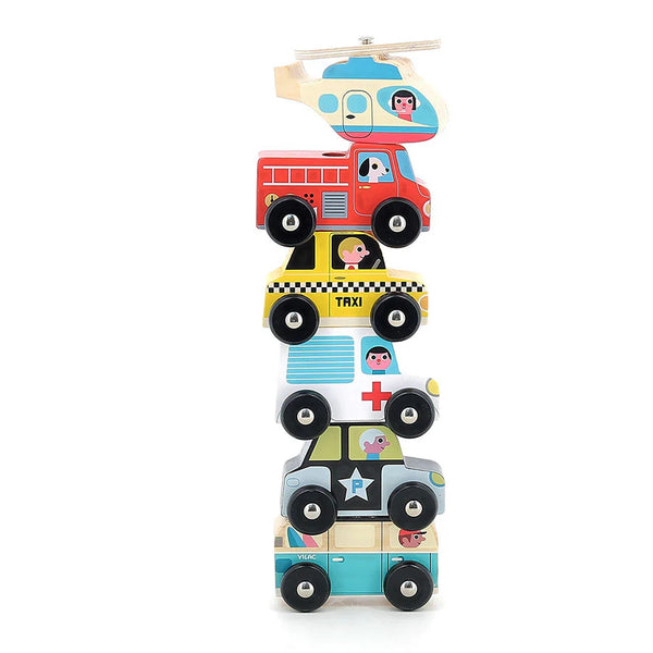 Vilac: Stacking Truck, Trailer and vehicles  by Ingela P Arrhenius - 2+