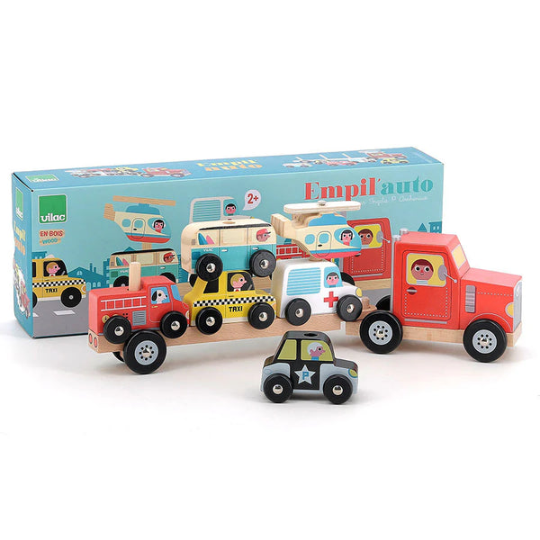 Vilac: Stacking Truck, Trailer and vehicles  by Ingela P Arrhenius - 2+