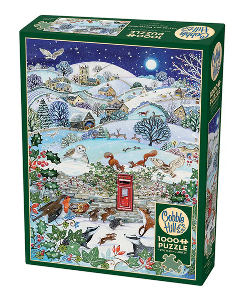 1000 Piece Puzzle: Village on a Winter Night - Ages 9+