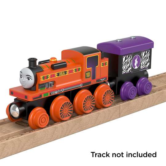 Thomas & Friends: Wooden Railway Nia Engine and Cargo Car - Ages 2+