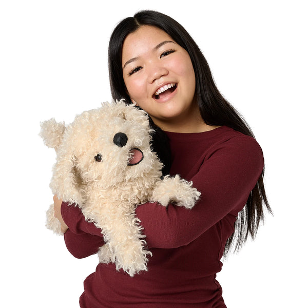Folkmanis: White Poodle Puppy Puppet