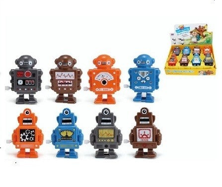 Loot: Wind up walking Robot - 10cm - Ages 3+