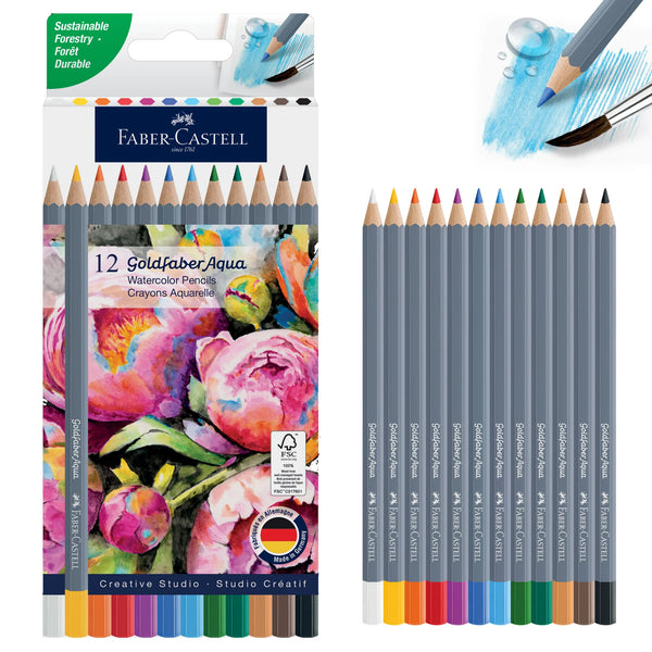 GoldFaber Watercolour Pencils Box - Ages 8+
