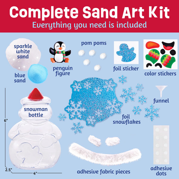 Creativity for Kids: Sand Art Snowman - Ages 6+