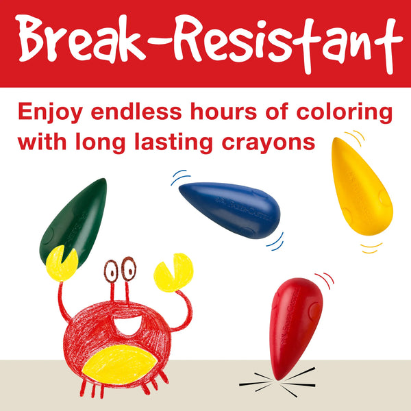 FC: Little Creatives 4 Easy Grasp Bulb Crayons - Ages 3+