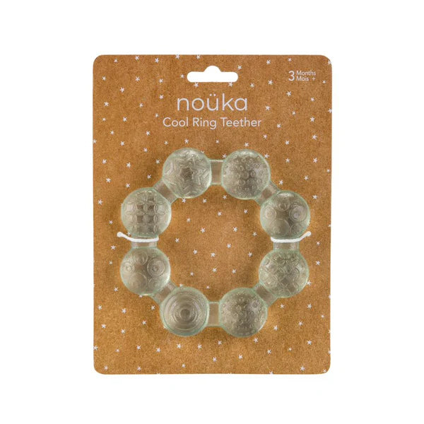 Noüka: Cooling Ring Teether Moss - Ages 3mths+