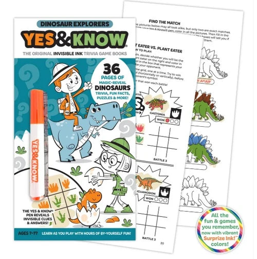 Yes & No Invisible Ink Activity Books
