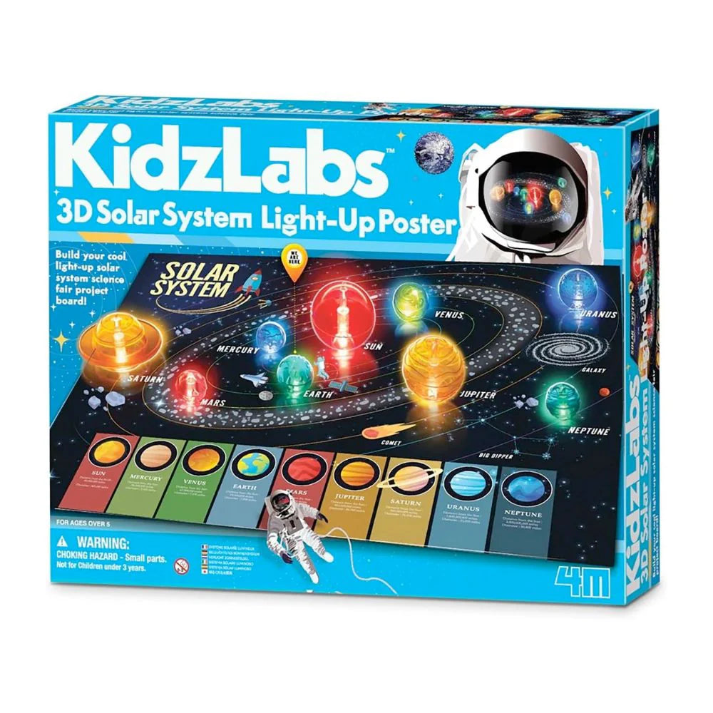 4M: KidzLabs - 3D Solar System Poster - Ages 5+