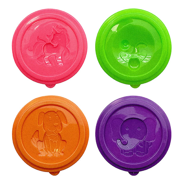 FC: Little Creatives 4 Super Soft Modelling Dough Neon Glitter - Ages 3+