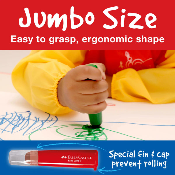 FC: Little Creatives 6 Extra Jumbo Ultra Washable Markers - Ages 3+