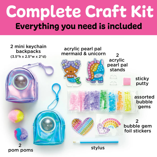 Creativity for Kids: Bubble Gems Backpack Keychain  - Ages 6+