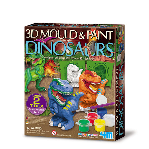 3D Mould & Paint Dinosaurs - Ages 5+
