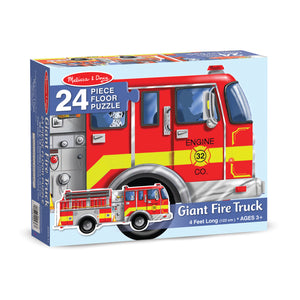 Giant Fire Truck Floor Puzzle 24pc