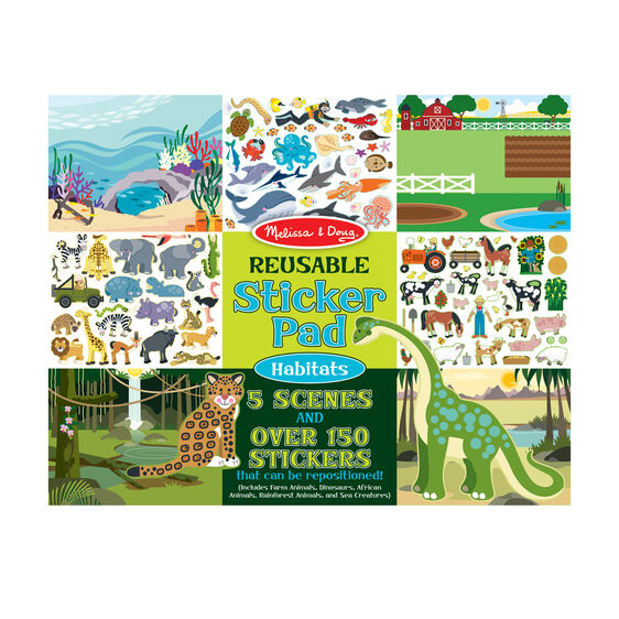 MD: Reusable Sticker Pad Habitats - Ages 3+
