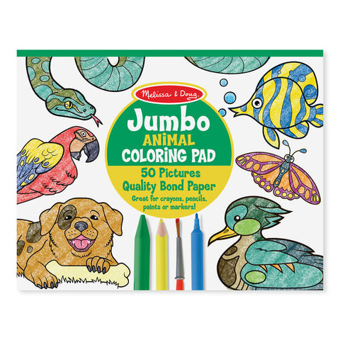 Jumbo Colouring Pad: Animals - Ages 3+
