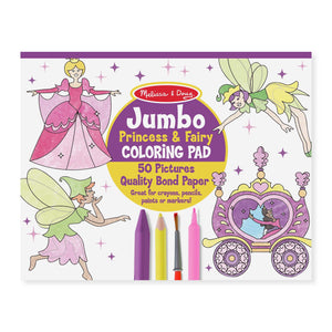 Jumbo Colouring Pad - Princess & Fairy 3+