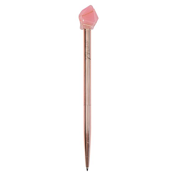 Pink Quartz Top Twist Ballpoint Pen