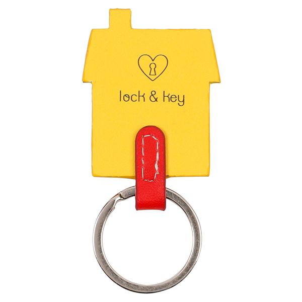 Lock & Key House Keyring