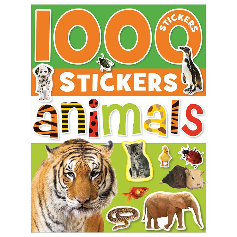 AB: 1000 Sticker Animals Activity Book - Ages 3+