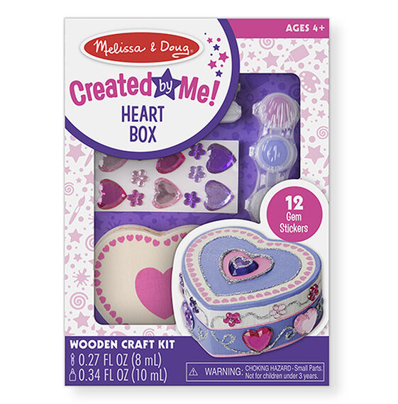 MD: Created by Me! Wooden Heart Box - Ages 4+