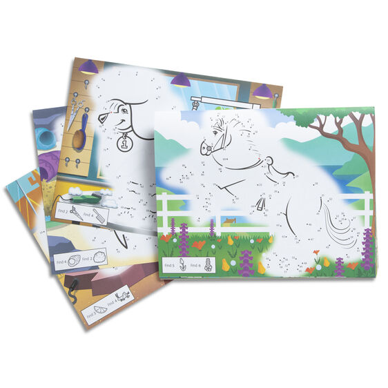 Dot to Dot Coloring Pad: Pets Ages 4+