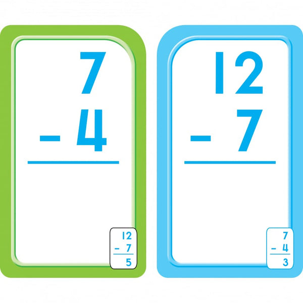 Subtraction Flash Cards - Ages 6+