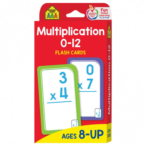 Multiplication Flash Cards - Ages 8+