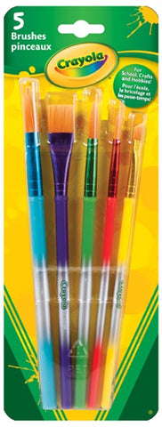 Variety Paint Brush Set, 5 Count - Ages 3+