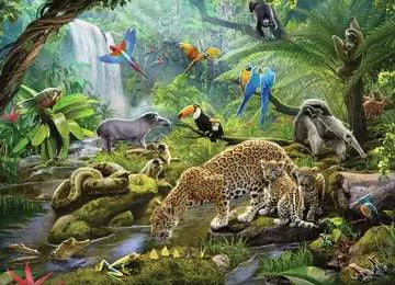 60 Piece Puzzle: Rainforest Animals - Ages 4+