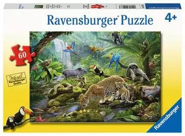 60 Piece Puzzle: Rainforest Animals - Ages 4+