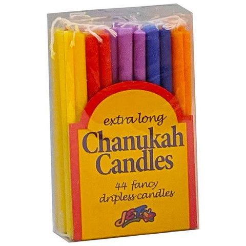 Extra Long Chanukah Candles: Bright Colours