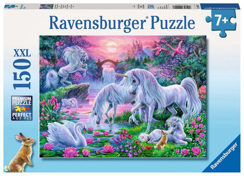 150 Piece Puzzle: Unicorns in the Sunset - Ages 7+